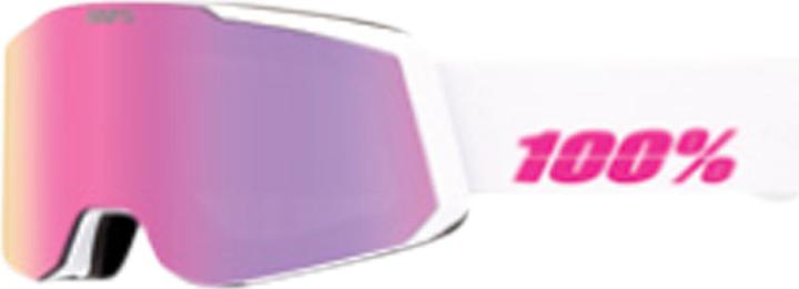 Immagine prodotto 100% SNOWCRAFT S HiPER Goggle Essential White/Pink (Essential, Specchio Rosa)