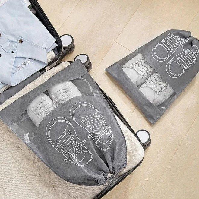 Actual product image MU Style Asjon Series travel shoe bag set of 5 size M