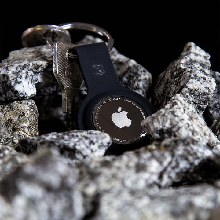 Immagine prodotto Crong Custodia in silicone con portachiavi - Brelok do Apple AirTag (lawendowy)