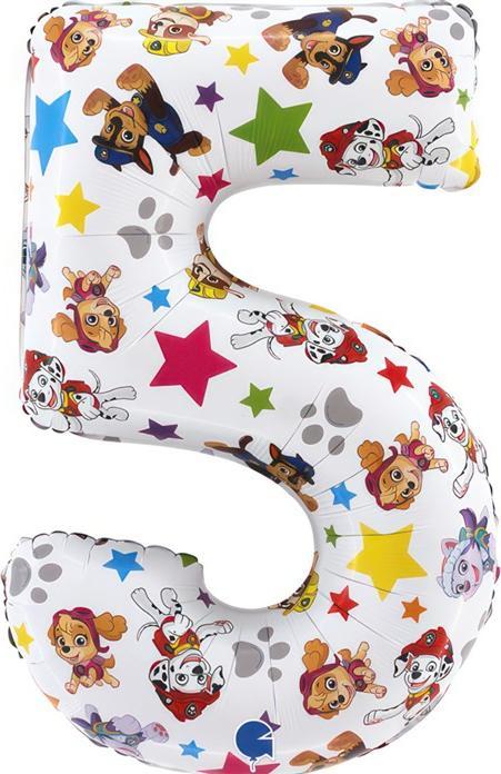 Produktbild Grabo Balloons XL Paw Patrol Zahlen 5 Ballon