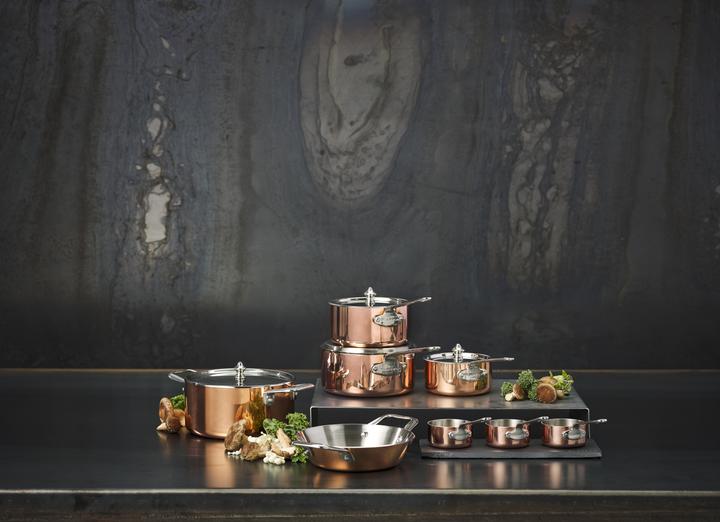 Image du produit Scanpan Set de 3 casseroles Maitre avec ardoise (6 cm, Casserole à manche, Cuivre, Acier inoxydable)