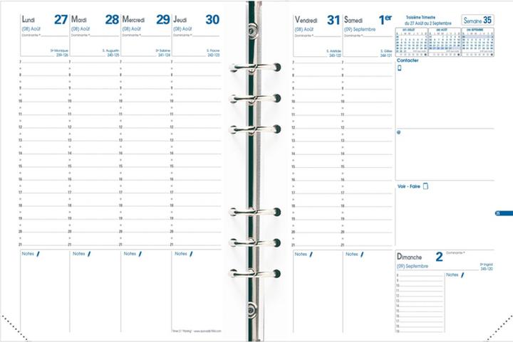 Produktbild Quo Vadis TIMER 21 - Inhalte fr. (A5, Französisch)