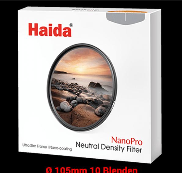 Produktbild Haida ND Filter Graufilter 10 Blenden 105 mm von (105 mm, ND- / Graufilter, 105 mm)