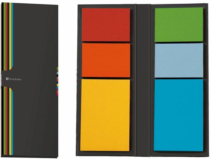 Actual product image Semikolon Sticky notes in booklet (5 x 7.5 cm, 5 x 3.5 cm)