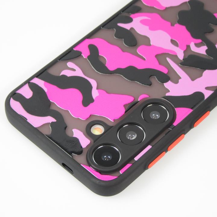 Produktbild PhoneLook Hülle Semi Transparent blurry Design Camouglage t (Samsung Galaxy S24+)
