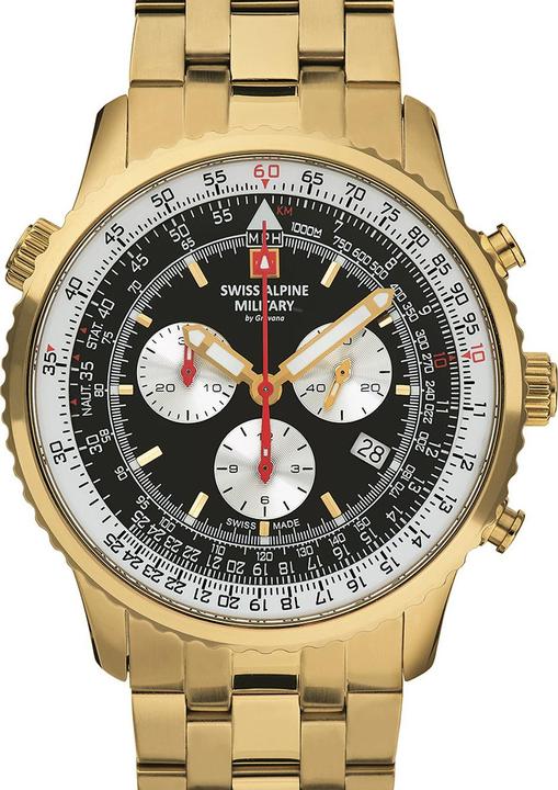 Swiss Alpine Military 7078.9117 Chrono Herren 45mm 10ATM (Chronograph, 45 mm)