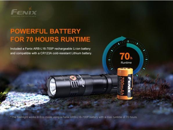 Actual product image Fenix PD25R (9.20 cm, 800 lm)