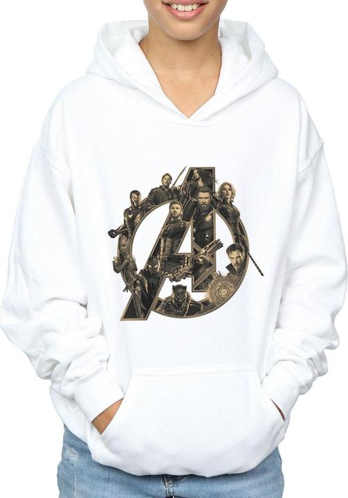 Actual product image Boys Avengers Infinity War Logo Hoodie (140, 146)