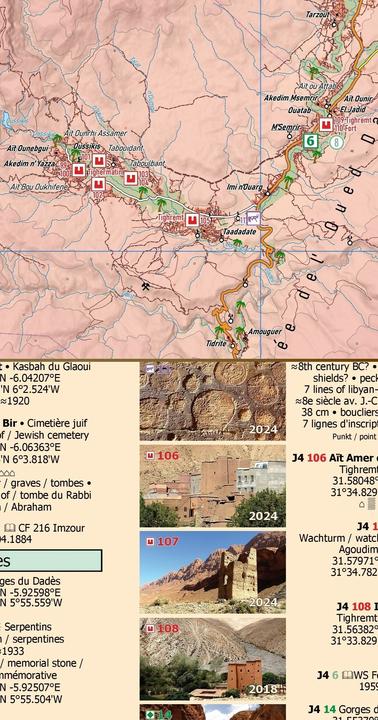 Actual product image N10: Aït Bouguemez - M’Semrir - Boumalne Dadès - Kelâa M’Gouna + Strasse der Kasbahs III +
