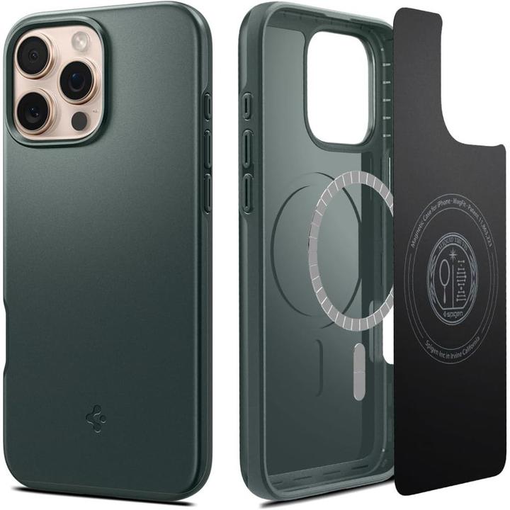 Image du produit Spigen Thin Fit Mag iPhone 16 Pro Max Magsafe zielony/abyss green ACS07981 (Apple iPhone 16 Pro Max)