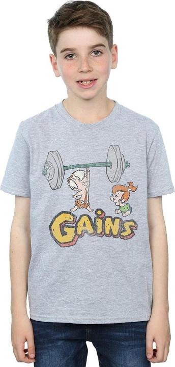 Actual product image The Flintstones Boys Bam Bam Gains Distressed T-Shirt (140, 146)