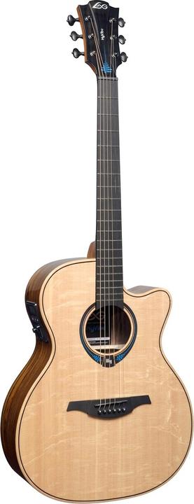Immagine prodotto Lâg Guitars HyVibe (Chitarra semi acustica, Mogano Khaya, Legni neri)