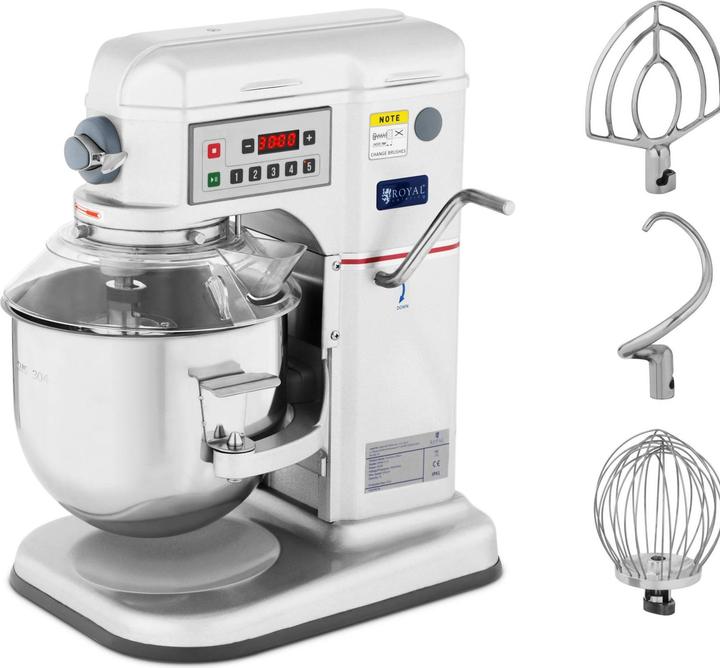 Produktbild Royal Catering Planetenrührwerk 7 l 650 W Planetenrührmaschine Teigknetmaschine (650 W)