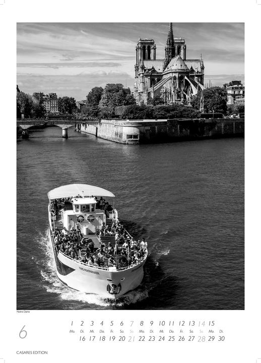 Immagine prodotto Paris schwarz-weiss 2026 S 29x21cm (Nessuna rilegatura, Tedesco)