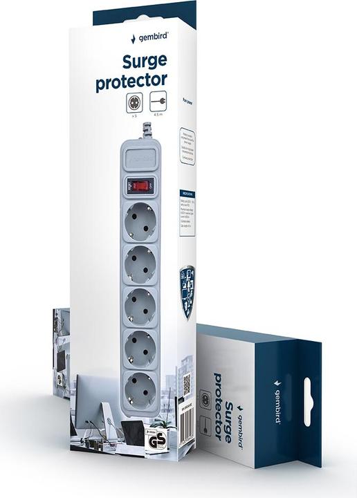 Productafbeelding Gembird SPG3-B-15C vermogensuitbreiding 5 stopcontact(en) (5 x, 4.50 m)