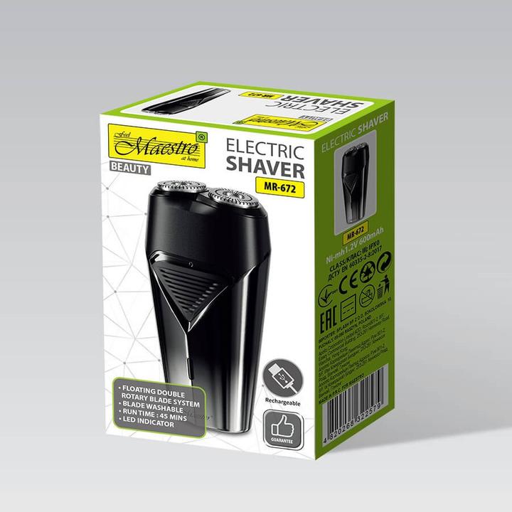 Actual product image Maestro Golarka elektryczna USB MR-672
