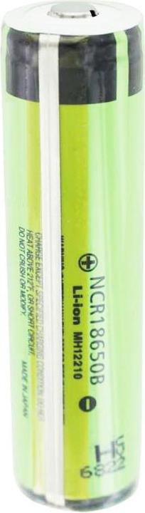 Actual product image Panasonic 18650 battery with protection circuit and fast charger (1 pcs., 18650, 3400 mAh, Battery + charger)