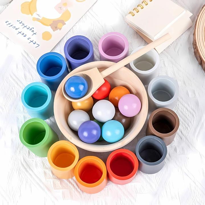 Immagine prodotto Milkii Giocattolo di selezione in legno per bambini Montessori