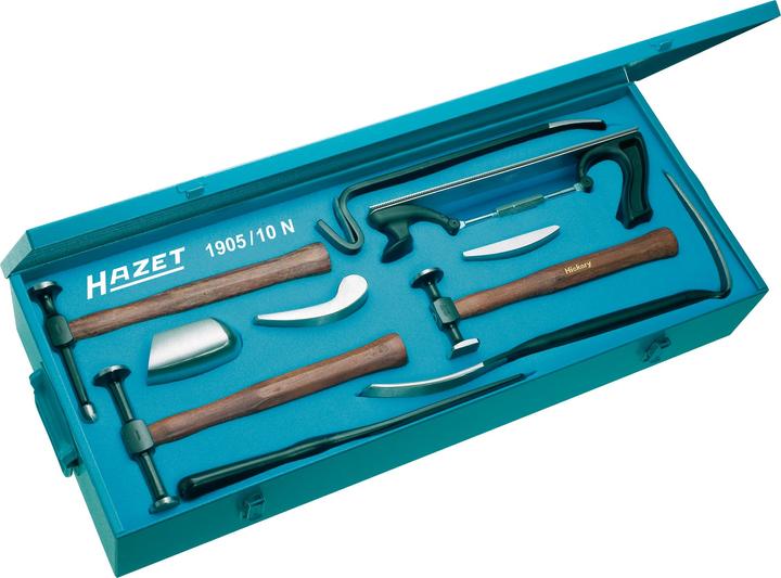 Produktbild HAZET Ausbeulwerkzeug Satz 1905/10N ∙ Anzahl Werkzeuge: 10