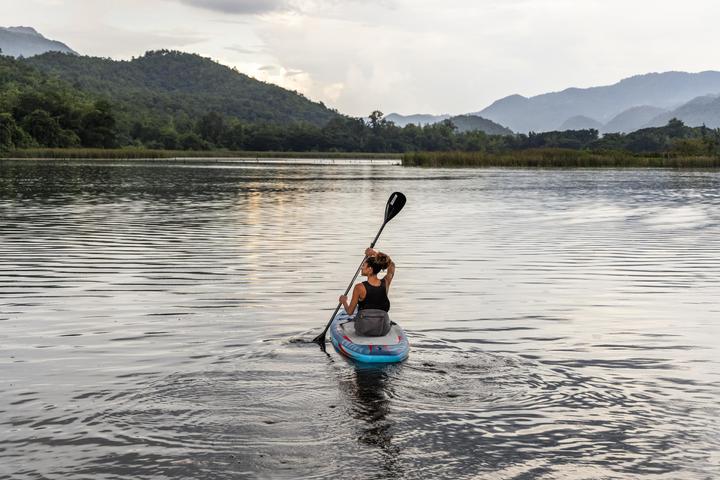 Actual product image Bestway Hydro Force Oceana 2-in-1 Inflatable Stand-Up Paddleboard & Kayak Set 3.05 m