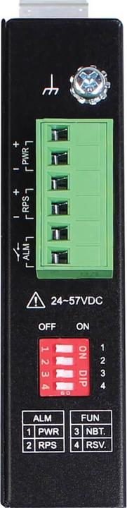 Actual product image Eaton Industrial Gigabit Ethernet PoE injector 90W PoE++ 802.3bt Midspan -40 to +75 DIN ra (UPOE, 90 W)