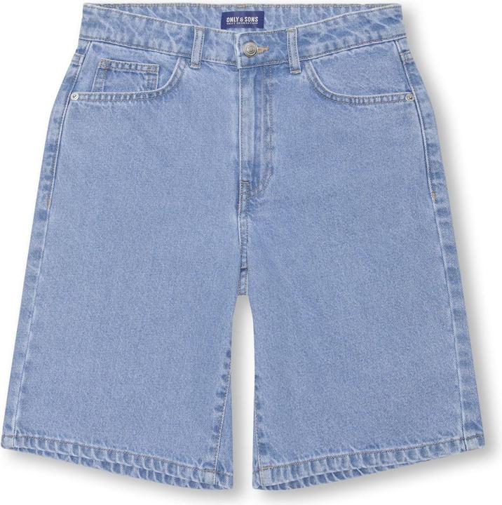 Only & Sons Junior OSJFADE Mittlere Taille Locker geschnitten Shorts Jeans-Shorts
