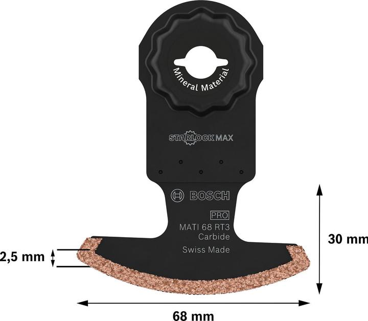 Actual product image Bosch Professional Zubehör PRO MATI 68 RT3 blade for multifunction tools, 2.8 x 68 mm
