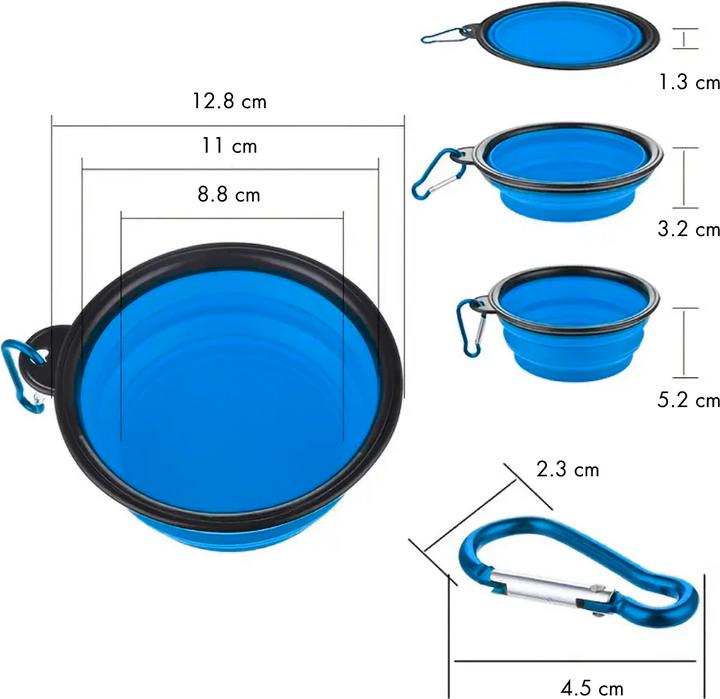Image du produit Suba Gamelle pliante pour chien en déplacement, 350 ml (0.35 l)