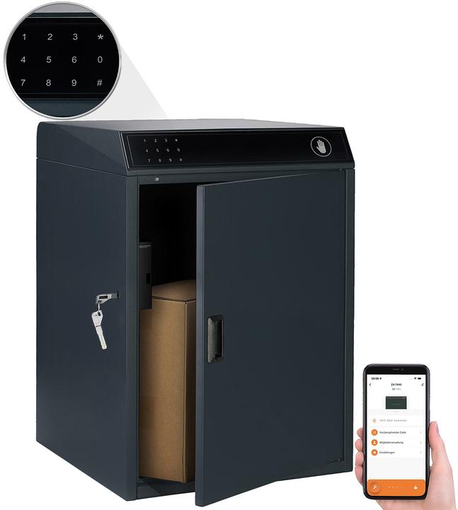 Produktbild AGT Smarter Paketbriefkasten aus Stahl mit App