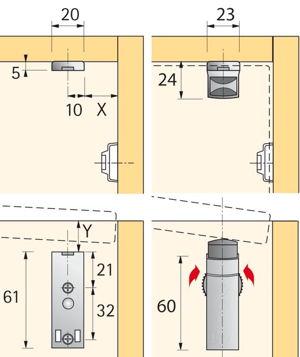 Immagine prodotto Hettich Sistema silenzioso (1 pz.)