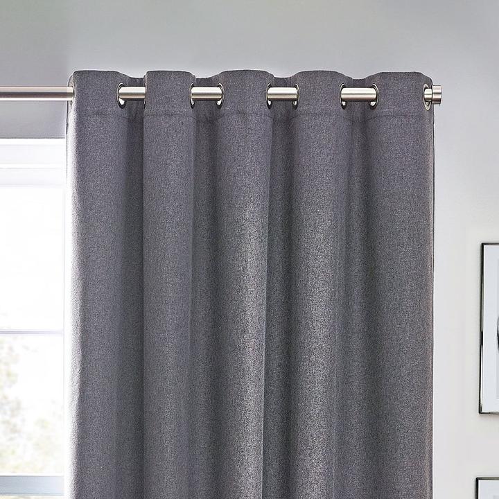 Actual product image Furn Dawn Eyelet Curtains (137 x 167 cm)