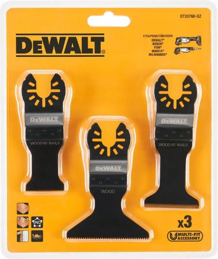 Actual product image DeWalt Multitool saw blades in display / min. order quantity 5 pcs.