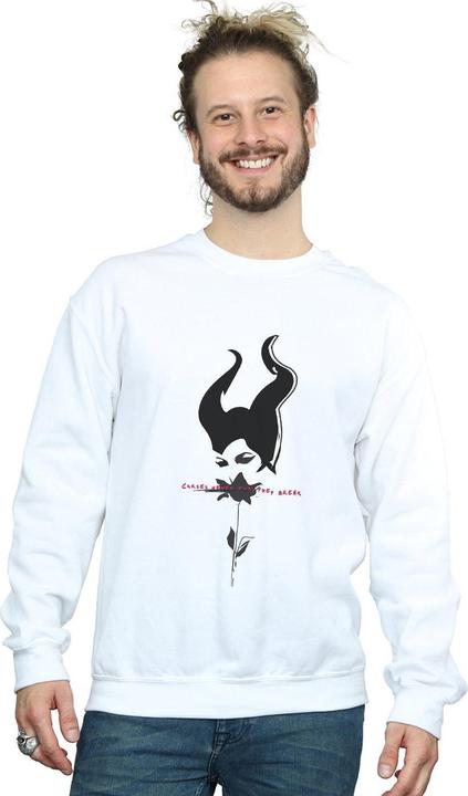 Actual product image Disney Mens Maleficent Mistress Of Evil Curses Don't Break Sweatshirt (L)