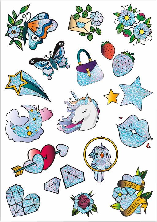 Image du produit Clementoni Crazy Chic - Paillettes de tatouage urbain