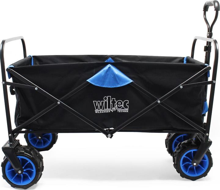 Immagine prodotto Wiltec Carretto pieghevole Toboli con ruote larghe Carretto pieghevole da spiaggia offroad