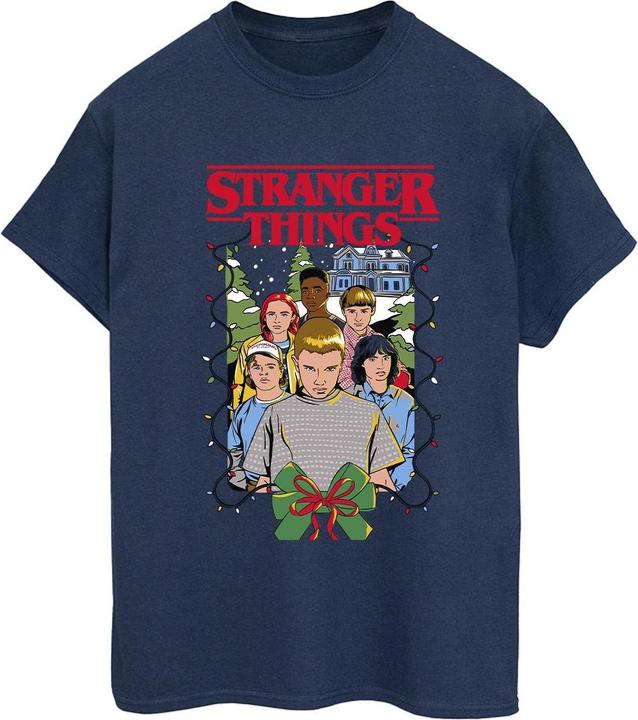 Immagine prodotto Netflix Stranger Things Christmas Poster Maglietta Ampia Donna (3XL)