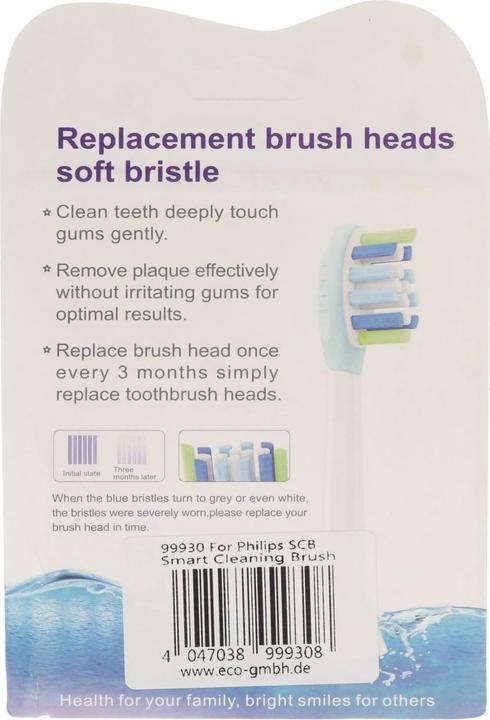 Actual product image AccuCell Toothbrush head Smart Cleaning Brush for Philips electric toothbrushes, 4 pieces (4 x)