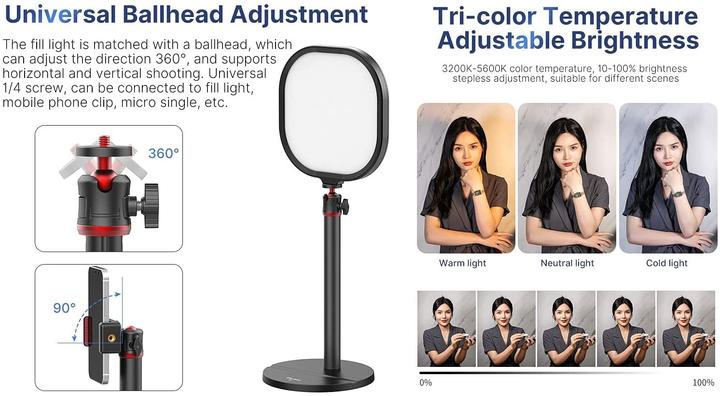 Actual product image Vijim K7 (Video light)