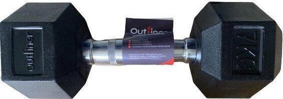Outliner Rubber Hexdumbbell Yldb35 7kg