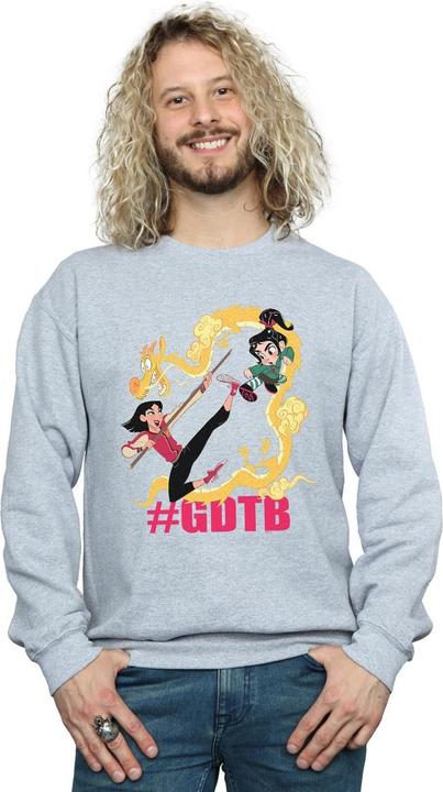 Actual product image Disney Mens Wreck It Ralph Mulan And Vanellope Sweatshirt (XXL)
