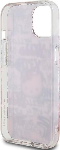 Produktbild Hello Kitty HKHCP15SHDGPTP iPhone 15 6.1" różowy/pink hardcase IML Tags Graffiti (Apple iPhone 15)