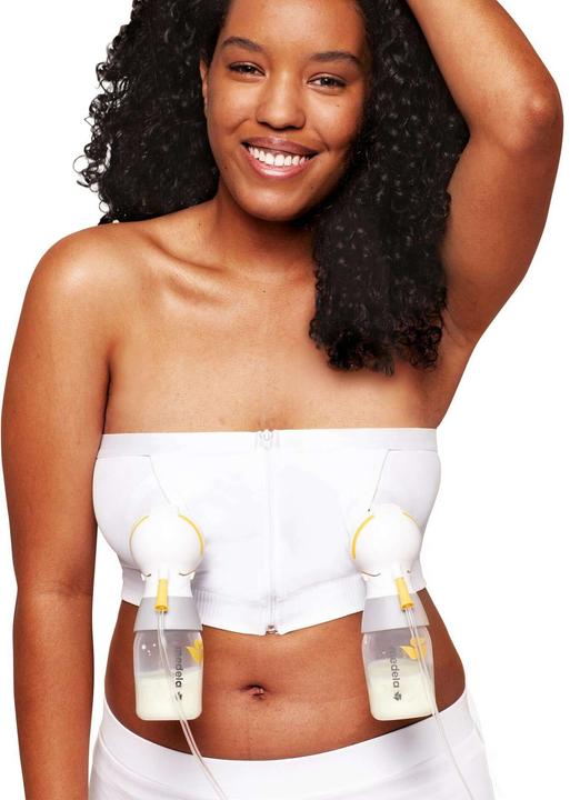 Soutien-gorge à pompe mains-libres, blanc, S (Easy Expression 2.0) (S)