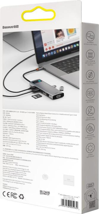 Produktbild Baseus CAHUB-CU0G (USB-C, 3 Ports)