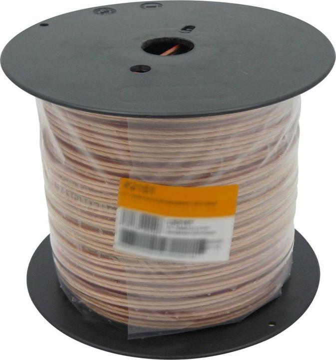 Image du produit Televes LS - Câble 2x2.5 mm transparent bobine de 100 m LS225T (Câble d'antenne)