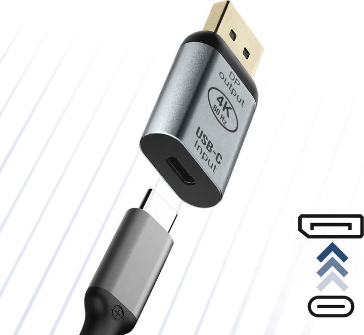 Actual product image Avizar ADA-C2DP, USB-C / DisplayPort adapter (USB-C, 4 cm)