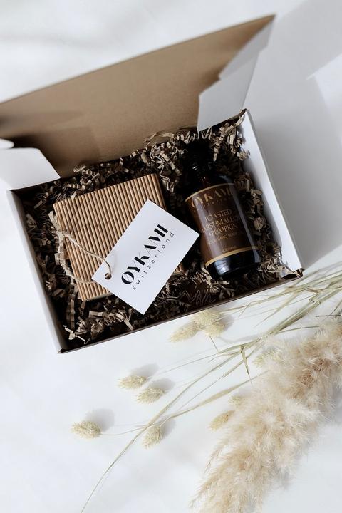 Oykami Geschenkset Bodyöl Marshmallow und Kürbis (Körperpflegeset)