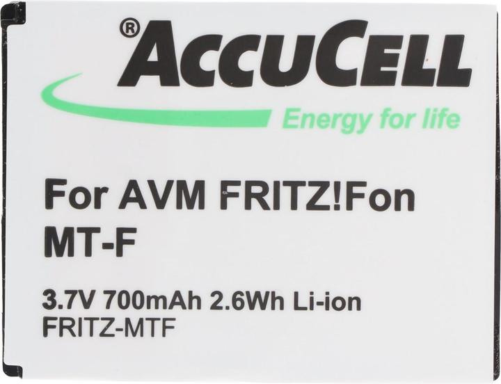 Produktbild AccuCell Akku AVM FRITZ!Fon MT-F Akku, 312BAT016 AVM CT5 312BAT006