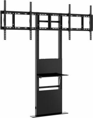 Actual product image Hagor Stand system 600x400mm black 2x 55kg/2x 55-65"/floor/wall mounting (Ground, Wall, 65", 110 kg)