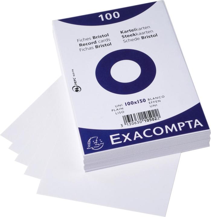 Image du produit Exacompta Fiches (100 x 150 mm, 100 x)