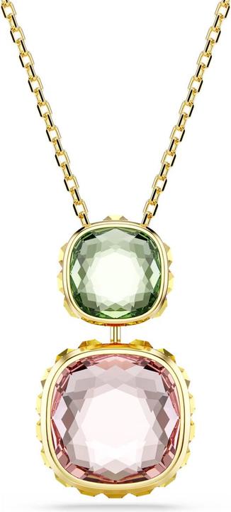 Produktbild Swarovski Chroma Halskette Kissenschliff Mehrfarbig Gold (Swarovski Metall)